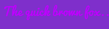 Image with Font Color BF00FF and Background Color 7F2FCB